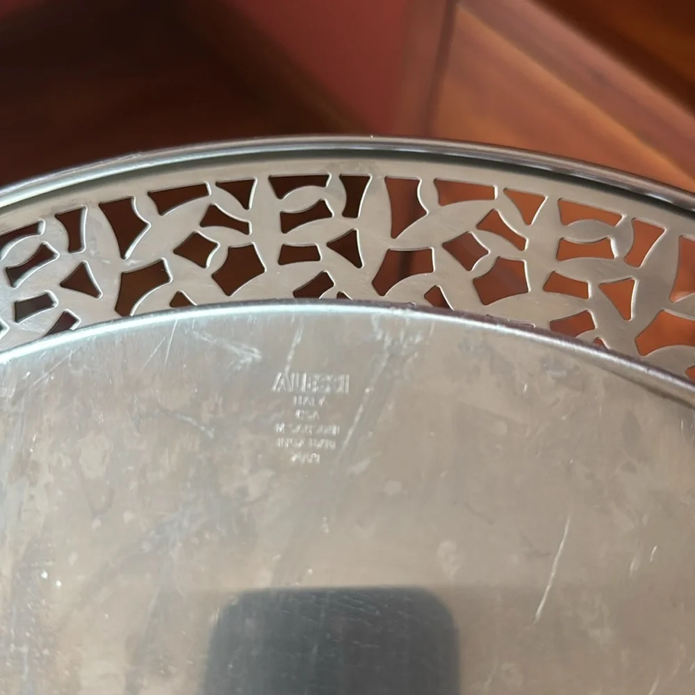 ALESSI cactus serving tray with hors d'ouevre  dividers by M Santoni